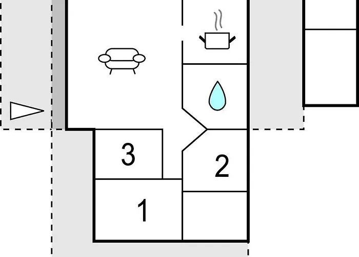 Three-bedroom In Feriehus *